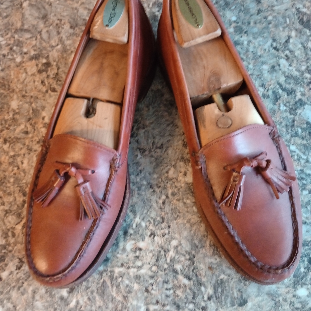 Allen Edmonds Men's Brown Naples Tassel Slipon Loafer Size 9.5D(41)